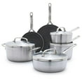 thumbnail image 1 of GreenPan GP5 10-Piece Stainless Steel Cookware Set, 1 of 9