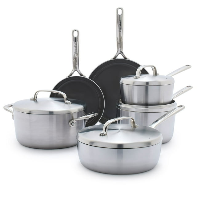 GreenPan GP5 10-Piece Stainless Steel Cookware Set