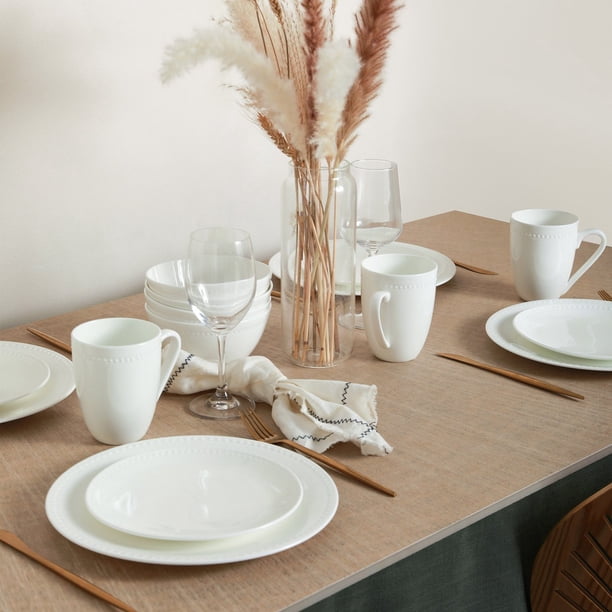 Stone Lain Ava 32-Piece Bone China Dinnerware Set - Samsclub.com