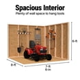 thumbnail image 4 of Handy Home Products Gable 8' x 7'.5" Value Outdoor Wooden Shed, 4 of 16