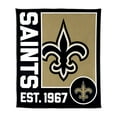 thumbnail image 1 of Logo Brands New Orleans Saints 60"x70" Super Plush Blanket, 1 of 6