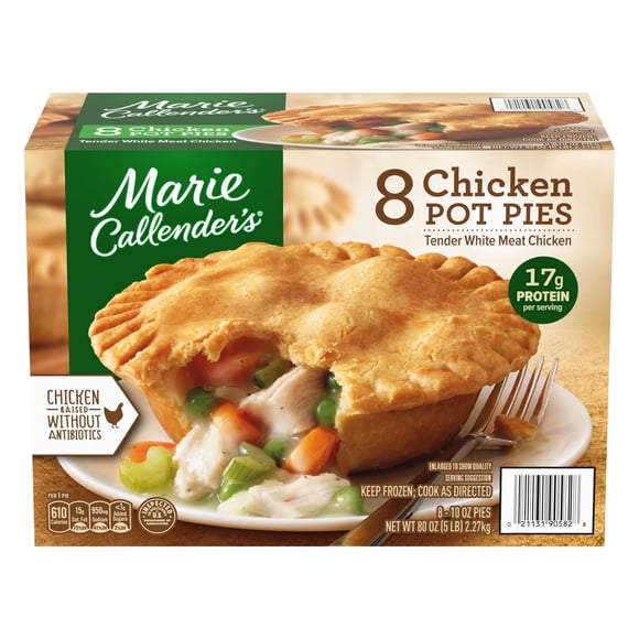 Marie Callender's Chicken Pot Pies, Frozen, 10 oz., 8 pk.