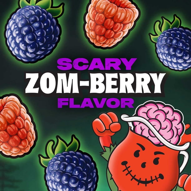 Kool-Aid Ghoul-Aid Zom-Berry Artificially Flavored Drink, 6 fl. oz