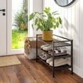 thumbnail image 5 of Seville Classics 3-Tier Resin Slat Shoe Rack, 26.5" W x 12.2" D x 19" H, 5 of 13