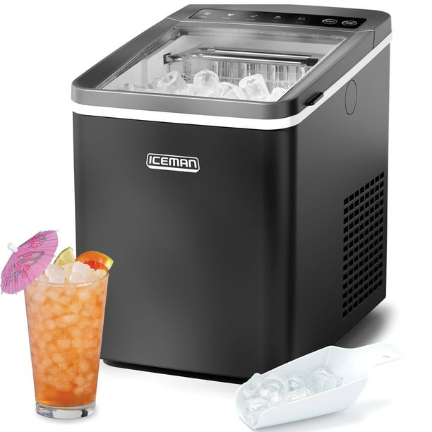 【iceman】 Iceman by Chefman 1 lb Dual-Size Compact Ice Machine, Ice Basket