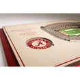 thumbnail image 4 of YouTheFan Alabama Crimson Tide 17"x13" 3D 5 Layer Stadium View Wall Art, 4 of 5