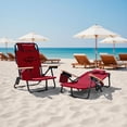 thumbnail image 2 of Logo Brands Arkansas Razorbacks Reclining Beach Chair, 2 of 6
