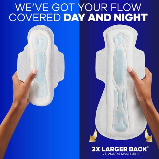 Always Maxi Overnight Pads with Wings, Size 5, 66 ct. - Samsclub.com