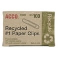 thumbnail image 2 of ACCO Recycled Paper Clips, 90% Recycled, Smooth, Size #1, 100/Box, 20 Pack, 2 of 6