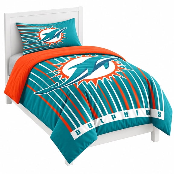 Logo Brands Miami Dolphins Comforter Set