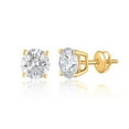 thumbnail image 2 of Lab Created Round Cut Diamond Stud Earrings, 2 of 5