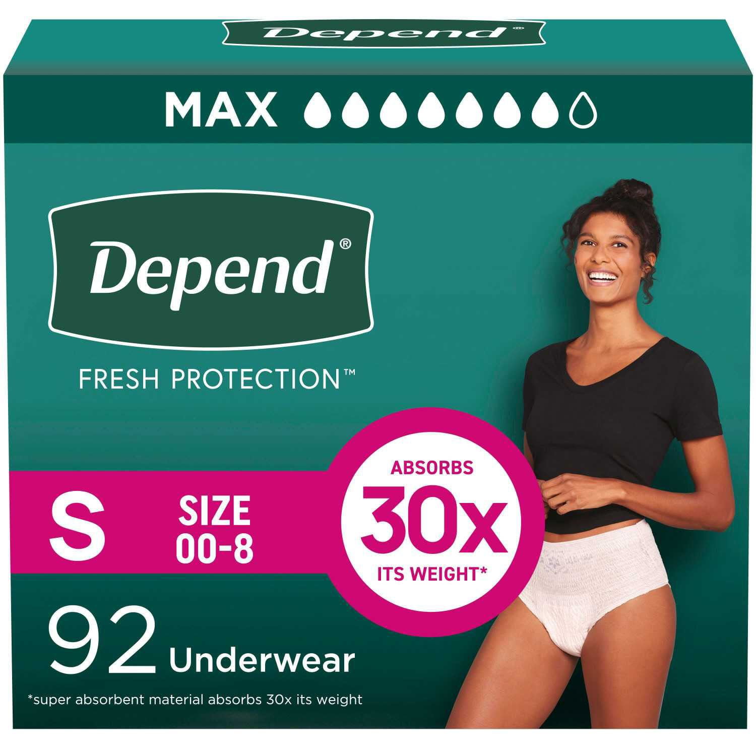 Depend Fresh Protection Incontinence Underwear for Women, Choose