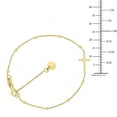 thumbnail image 5 of Sideway Cross Bead Bracelet in 14K Yellow Gold, 5 of 7
