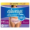 thumbnail image 1 of Always Discreet Incontinence Underwear for Women, Maximum, S/M, 42 ct., 1 of 4