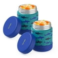 thumbnail image 1 of Bentgo Kids 2-Pack Stainless Steel Food Jar, Assorted Designs, 1 of 5