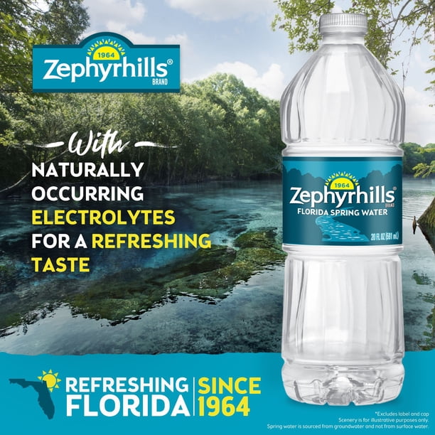 Zephyrhills 100% Natural Spring Water, 20 fl. oz., 28 pk