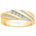 thumbnail image 1 of 0.13 CT. T.W.  Round Cut Diamond Mens Band in 14K Gold, 1 of 2