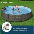 thumbnail image 2 of Bestway Power Steel Round Above Ground Pool Set, 18’ x 48”, 2 of 11