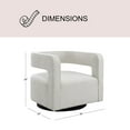 thumbnail image 4 of Luna Stain-Resistant Fabric Swivel Chair, Assorted Colors, 4 of 10