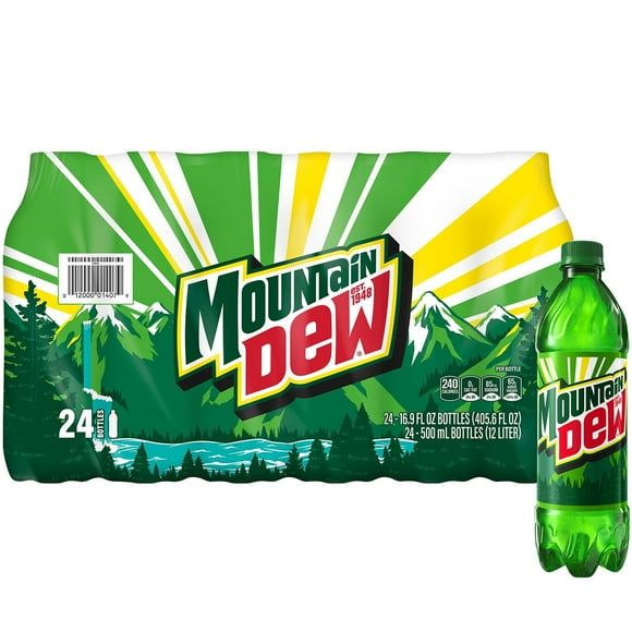 Mountain Dew Soda 16.9 fl. oz., 24 pk.