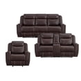 thumbnail image 1 of Society Den Lynx Sofa, Loveseat & Recliner Living Room Set, 1 of 8