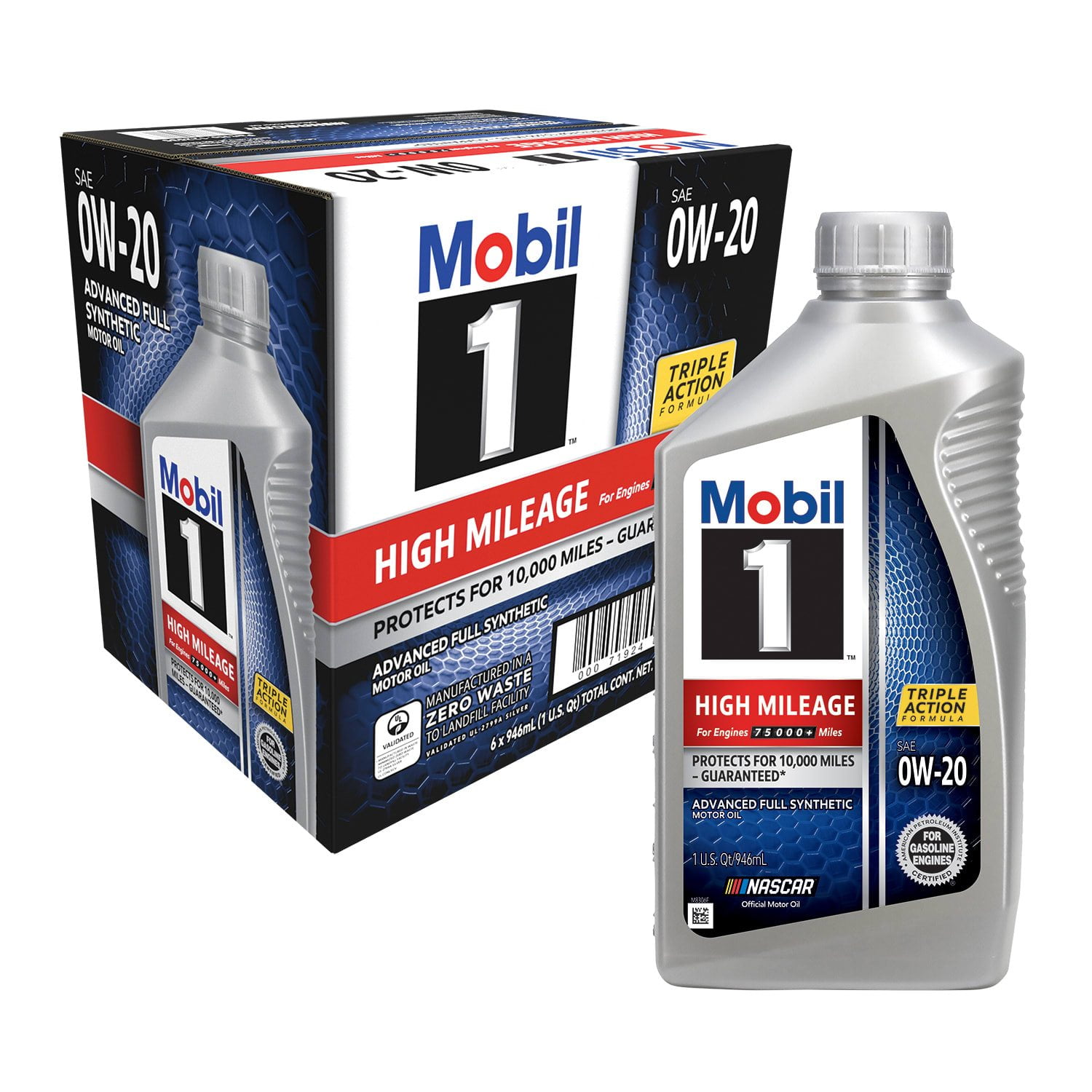 Mobil 1 FS 0W-40 Synthetic Motor Oil 1-quart bottles, 6-pk