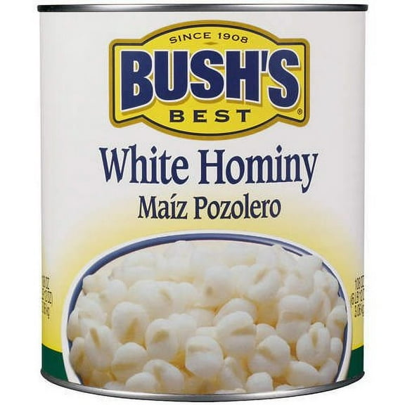 Bush's White Hominy, 108 oz.