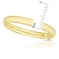 thumbnail image 7 of High Polished Hollow Bangle Bracelet in 14K Gold, 7 of 7