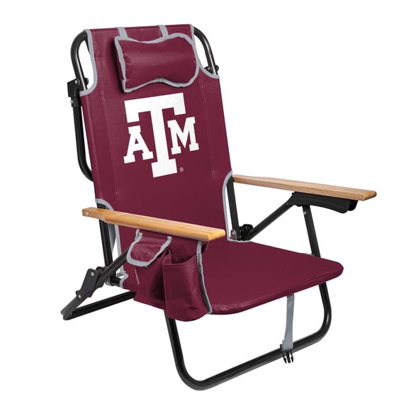 Logo Brands Texas A&M Aggies Reclining Beach Chair