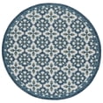 thumbnail image 1 of Safavieh Resort Indoor/Outdoor Round Rug Collection, 6' 7", 1 of 3
