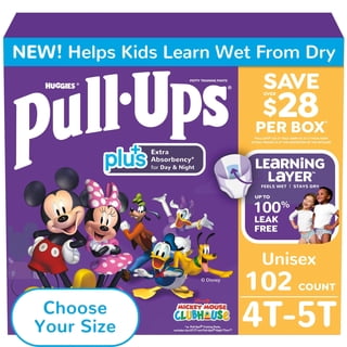 Pull-Ups Unisex Plus Training Pants, Sizes 2T-6T