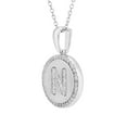 thumbnail image 2 of Diamond Initial Pendant Necklace in Sterling Silver, 2 of 5