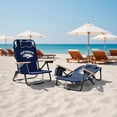 thumbnail image 2 of Logo Brands Nevada Wolf Pack Reclining Beach Chair, 2 of 6