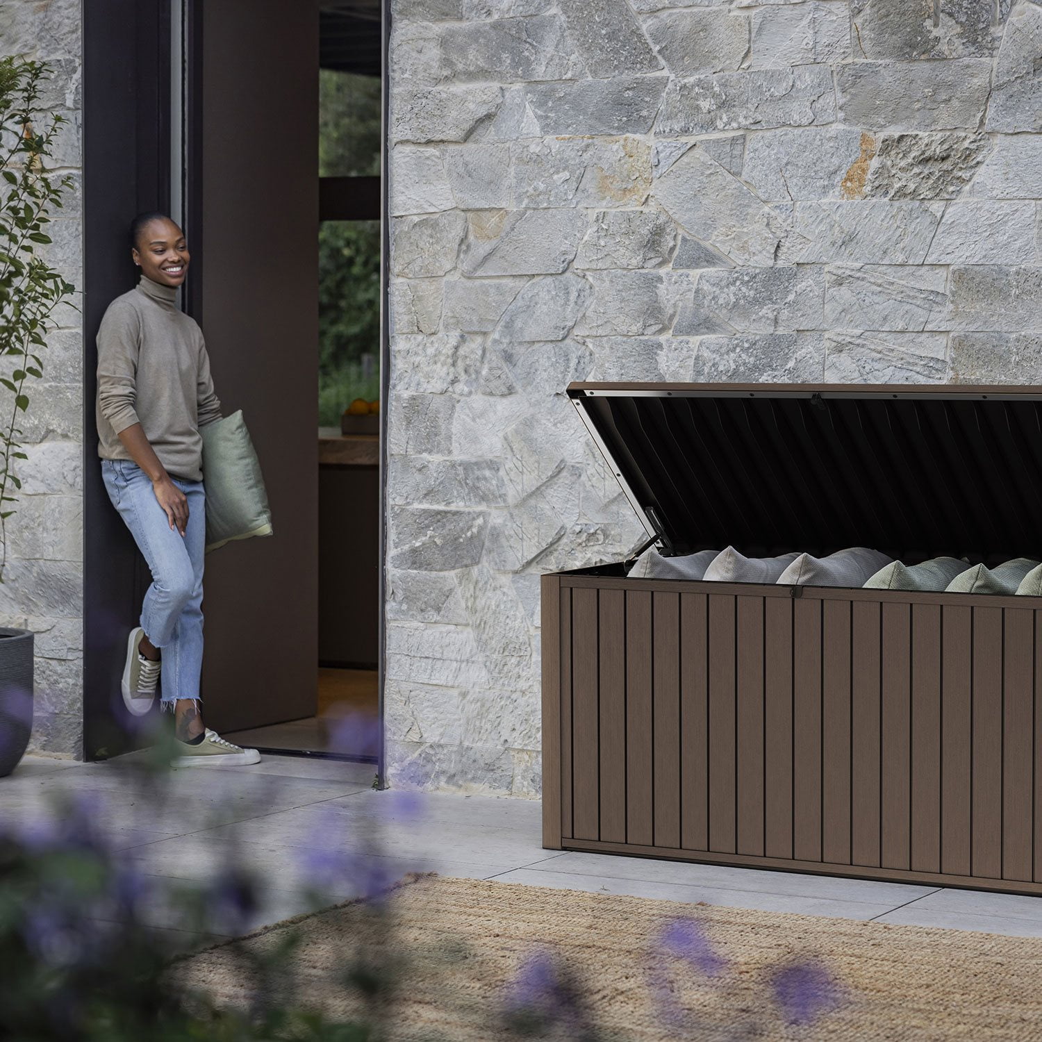 Keter 170 Gal. Resin Deck Box - Thumbnail 4