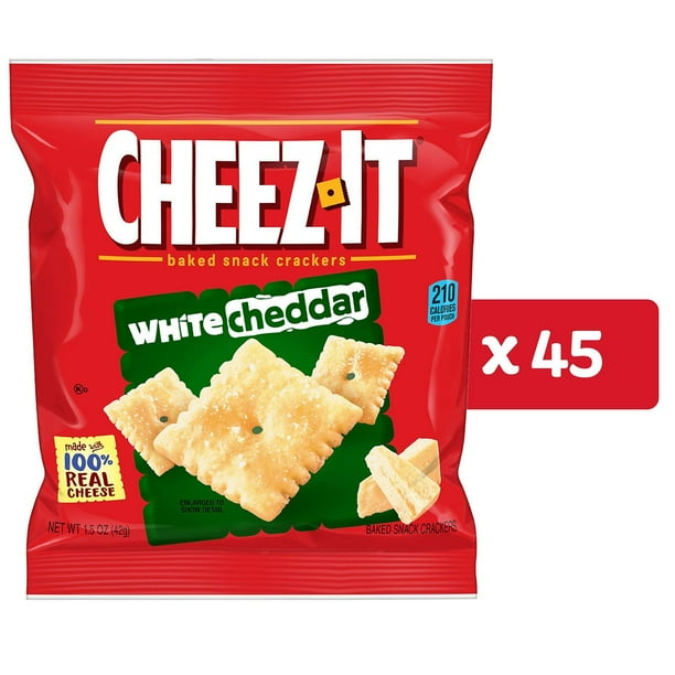 Cheez-It White Cheddar Snack Packs, 1.5 oz., 45 pk
