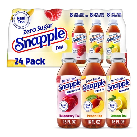 Snapple Zero Sugar Tea Variety Pack 16 fl. oz., 24 pk.