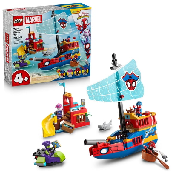 LEGO Marvel Spidey And His Amazing Friends Team Spidey Pirate Ship, 201 pc.