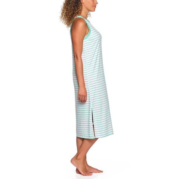 LOFT MIDI TANK SLEEP DRESS:- Green, XL LOFT MIDI TANK SLEEP DRESS:- Green, XL