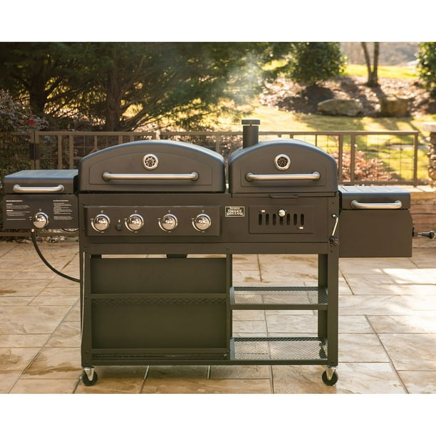 Smoke Hollow Pro Series 4-in-1 Gas Charcoal Combo Grill