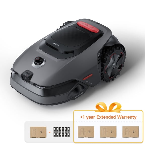 MOVA LiDAX Ultra 1000 Robot Lawn Mower Wire Free for 1/4 Acre, RTK-Free+360° 3D LiDAR+AI Vision Auto Mapping, Zero-Edge Cutting, Cutting Height 1.2"-3.9", 45% Slope, Up to 150 Managed Zones Dual Maps