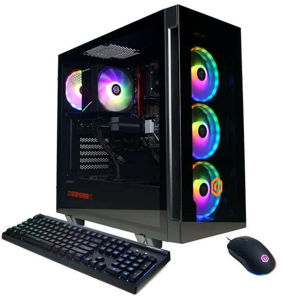 CyberPowerPC Gamer Xtreme GXi3200SAM w/ Intel Core 5 120 2.5GHz, 16GB DDR5, NVIDIA GeForce RTX 5060 8GB, 1TB PCIe 4.0 NVMe SSD, WiFi/BT, RGB Gaming Keyboard/Mouse, RGB Case Lighting & Windows 11 Home