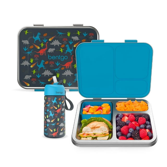 Bentgo Kids 2-Pack Stainless Steel Lunch Box & Water Bottle Set