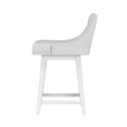 thumbnail image 15 of HH2 Home Upholstered Tapered Back Wood Adjustable Height Swivel Bar Stool, 15 of 18