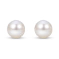 thumbnail image 2 of White Cultured Freshwater Pearl Stud Earrings, 2 of 4