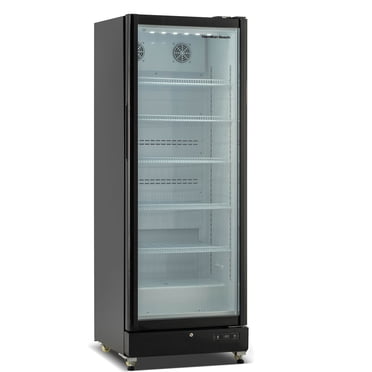 Hamilton Beach Commercial Refrigerator, 17.0 Cu. Ft., Glass Display, Frost-Free, Black