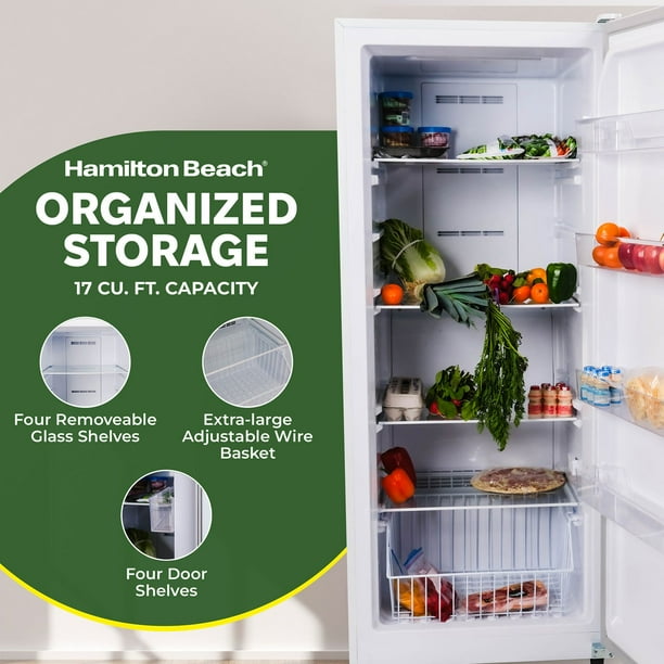 Hamilton Beach 17 cu. ft. Upright Convertible Refrigerator/Freezer