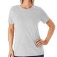 thumbnail interactive-video image 1 of Member's Mark Women's Essential Short Sleeve Crewneck T-Shirt, 1 of 7