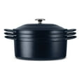 thumbnail image 3 of Tramontina 4-Piece Stackable Enamel Cast Iron Cookware Set (Choose Color), 3 of 15