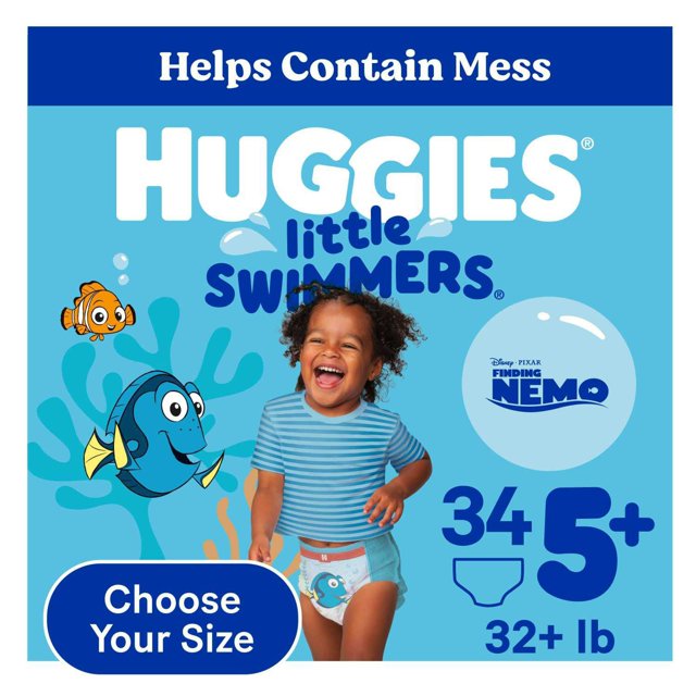 Huggies Little Swimmers Swim Diapers, Sizes 3-6