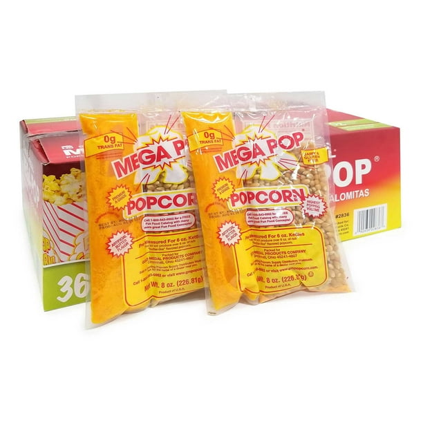 Gold Medal Mega Pop Popcorn Kit, 8 oz., 36 pk. - Samsclub.com
